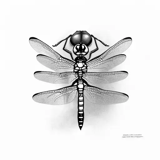 A Dragonfly Resting On A Tortoise's Shell