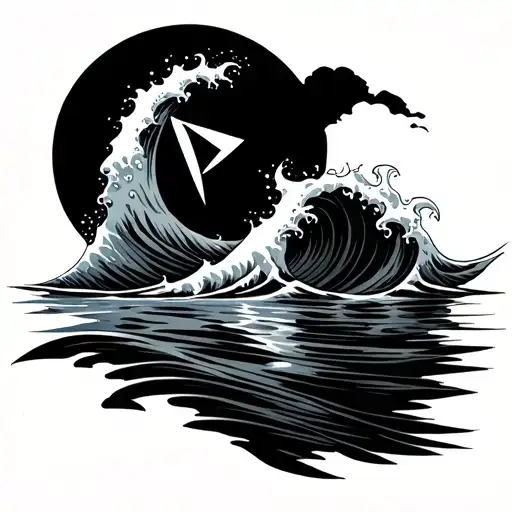 Delta Sign Water Waves