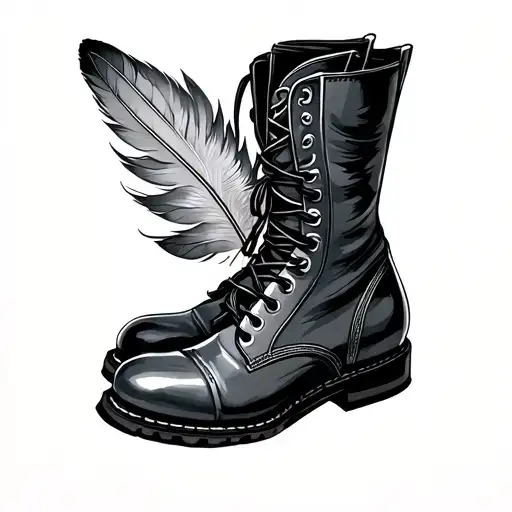 Strist Feather And Garda Dance Boot