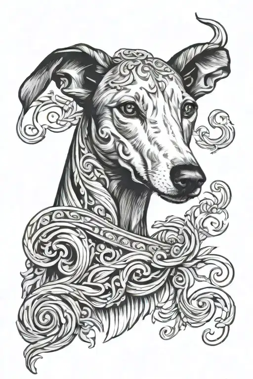 Greyhound Medusa Roman Italian