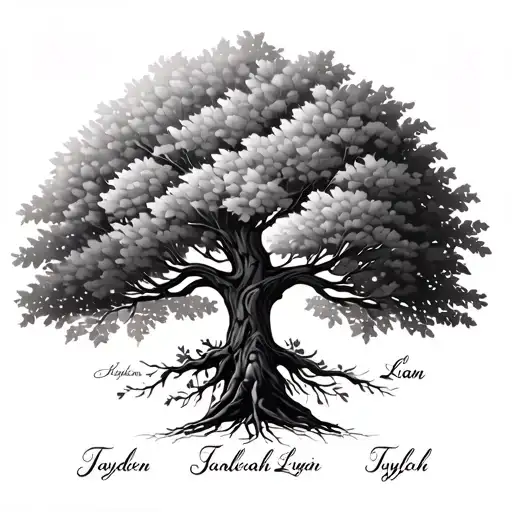Family Tree With Names Jayden Liam Tahleah Savannah Lilliah Tyler