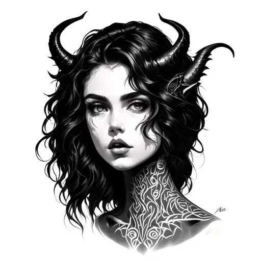 A Woman's Face Trying To Get Out Of My Demon Neck