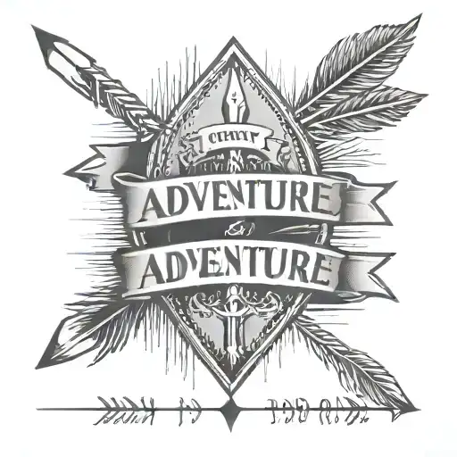 Arrows Represents 3 Kids With The Word Adventure In It