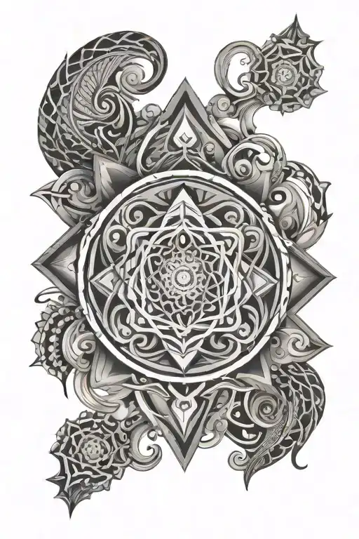 Psychedelic Sleeve Sacred Geometry