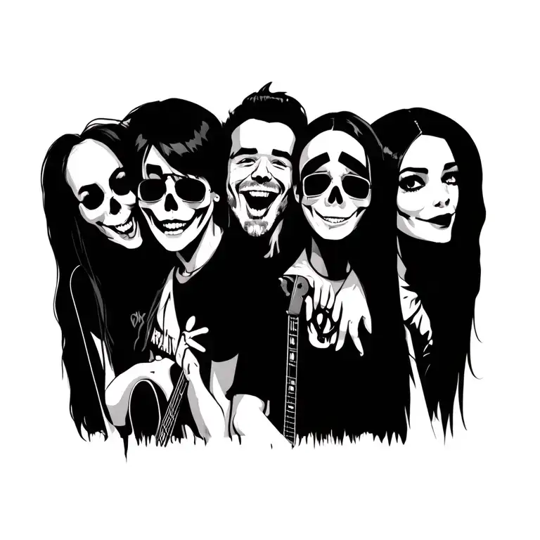 Four Friends That Loves Metal Music