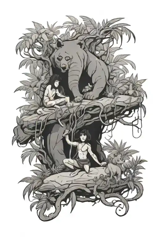Jungle Book Characters Integrated