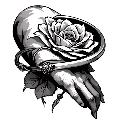 Tattoo Bracelet Around The Arm