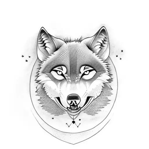 Design A Tattoo Of A Wolf Howling At The Moon With Anime-style Elements
