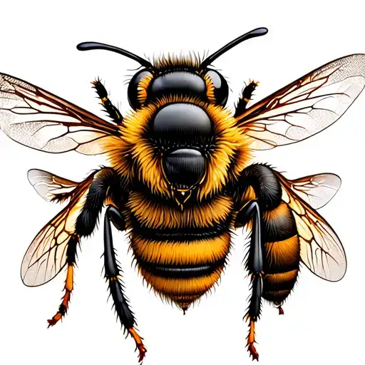 Honey Bee With Mom And Two Kids