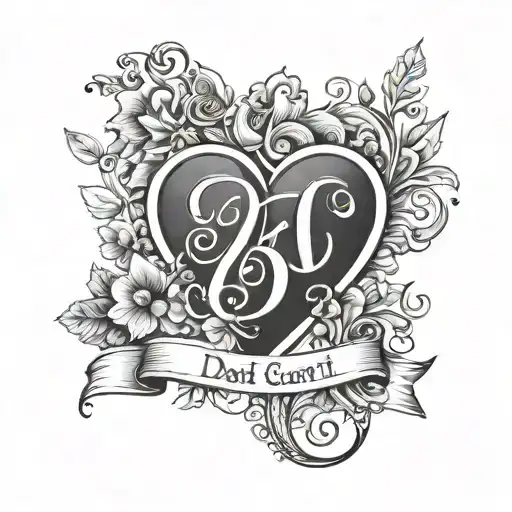 Date With Heart Letter T