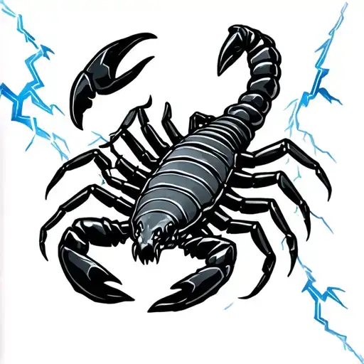 A Scorpion Getting Struck By Lightning