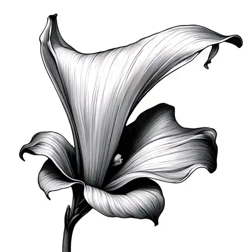Fine Line Arum Lily Flower