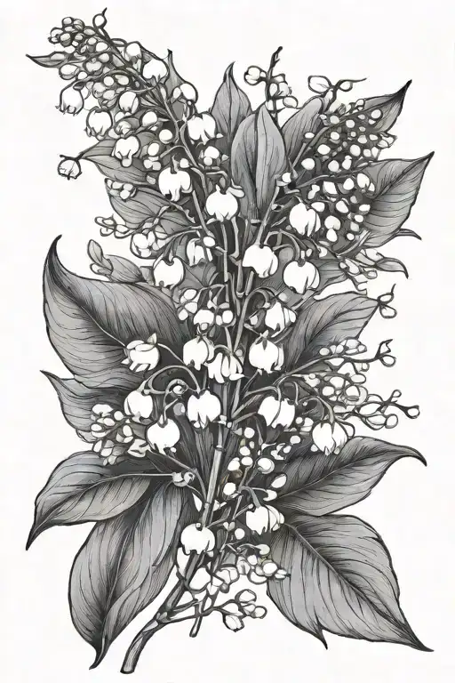 Lily Of The Valley And Hawthorn Flower Spine