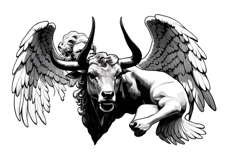 Marilyn Monroe Angel Watching Over Taurus