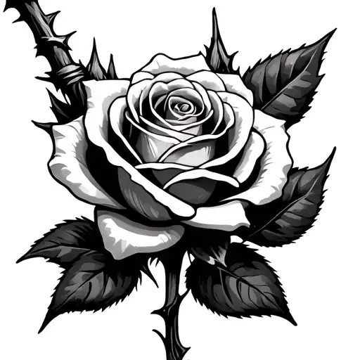 A Rose With Her Rod And These Thorn