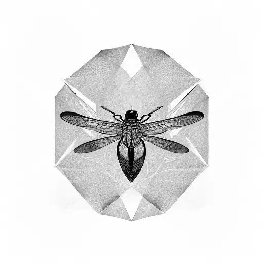 A Geometric Design Incorporating Tortoise And Dragonfly Elements