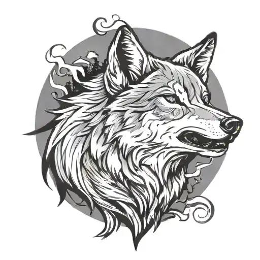 Howling Wolf Tatoo