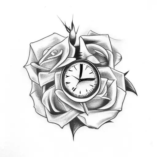 Clock And Crow Rose