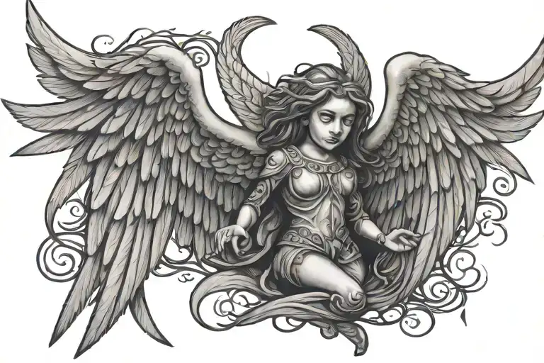 Crj-900 With Angel Wings