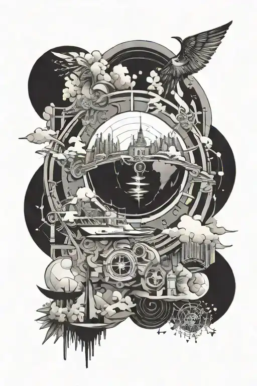 Geometric Design Incorporating Travel With Fluid Around