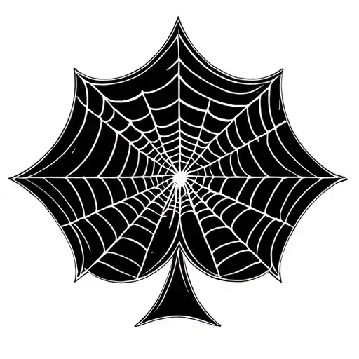 Spade Spider Web Design