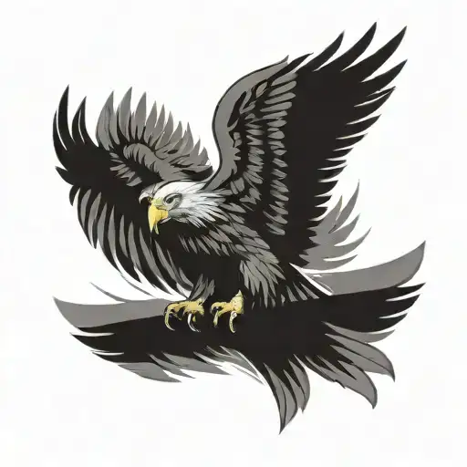 Eagle With The Words Esen Ufok Inscribed On It