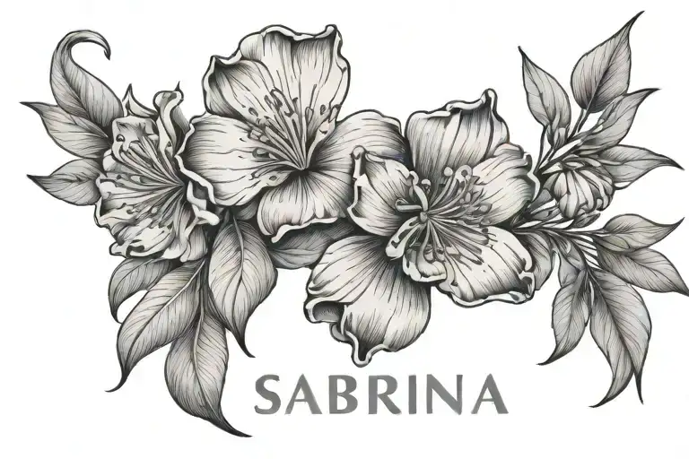 The Name Sabrina With The Birth Flower Of March