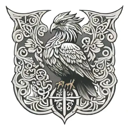 Coverup Celtic Bird
