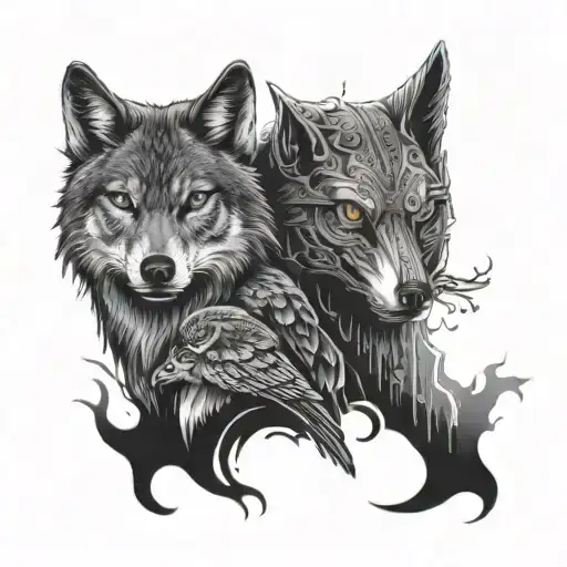 A Wolf A Night And An Owl
