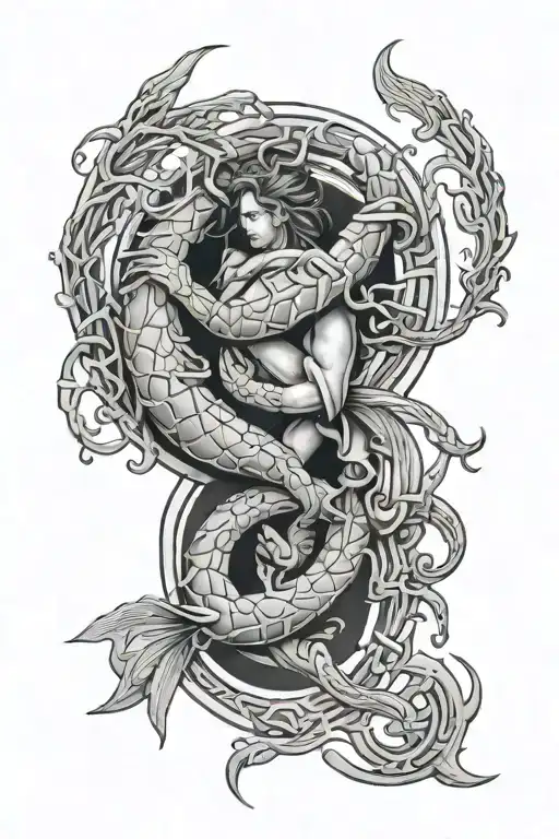 Scorpio And Virgo And Libra Zodiac Sign Intertwined