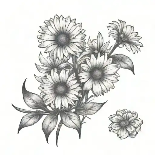 Bad To The Bone With Daisies Growing