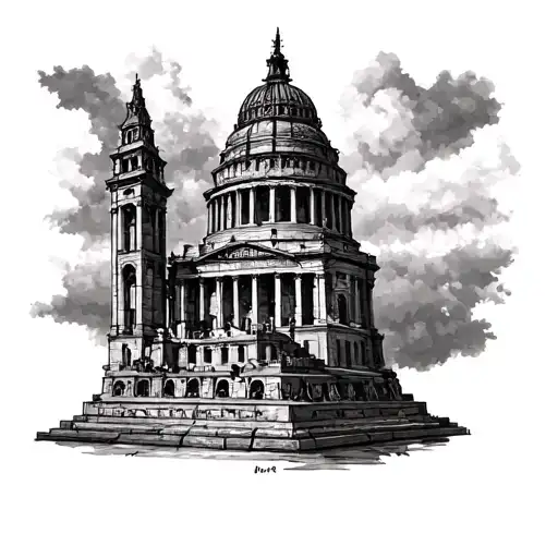 Create A Tataouge Arm With A Historic Monument From Each Country In The World