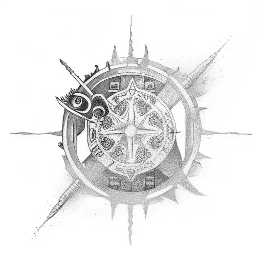 Traditional Sleeve Tattoo Ocean