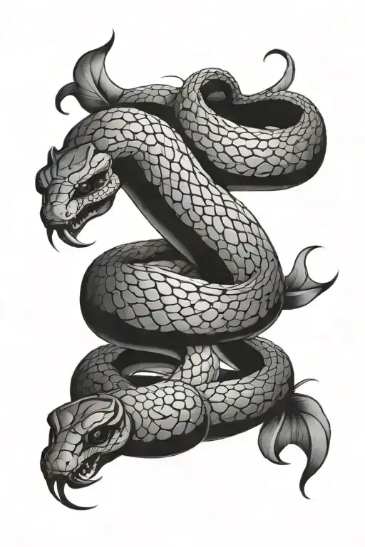 Snake With 4 Classical Elements