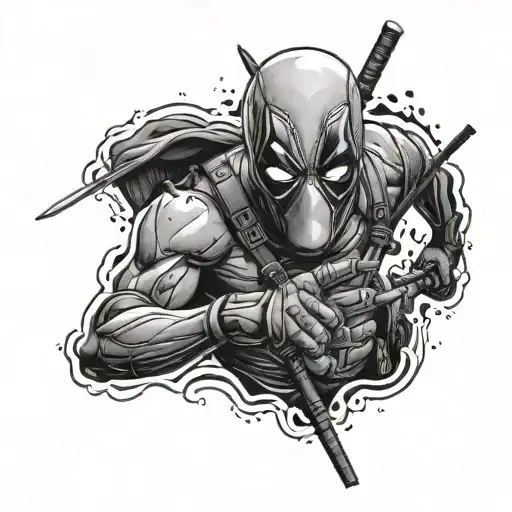 Deadpool Black Grey