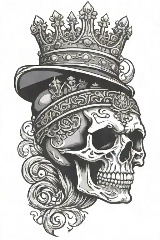 Kings Crown Skull