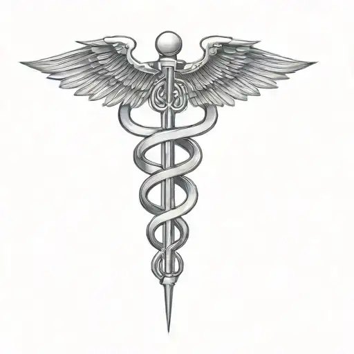A Medical Symbol With Technical