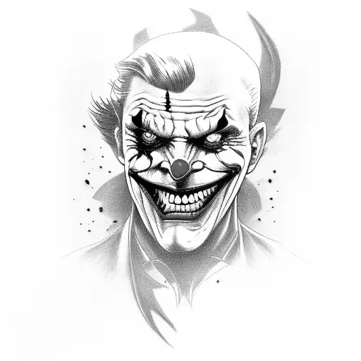 Hahaha Joker Tattoo On Forarm With Cybersiglism Dark Art