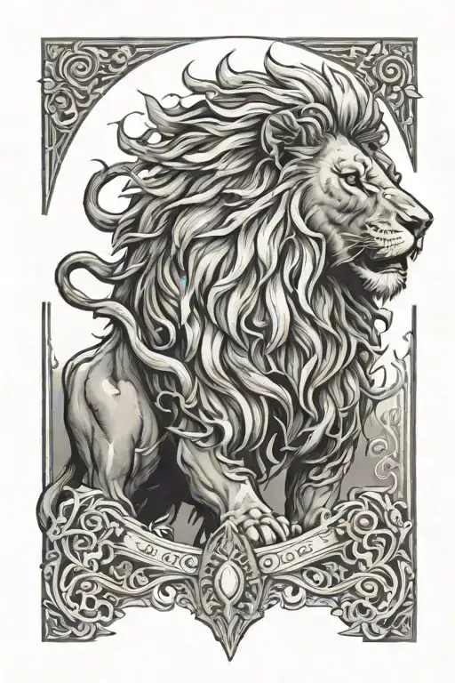 Majestic Creepy Lion