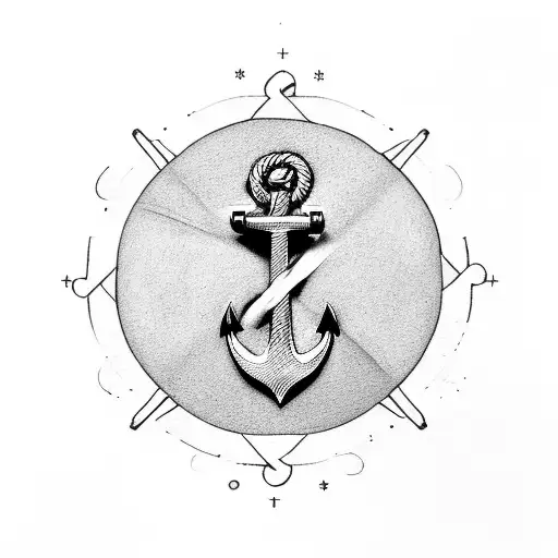 Anchor With The Word Faith Above