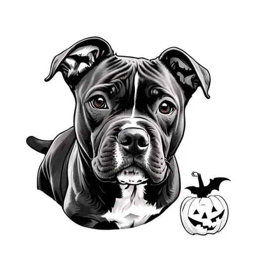 Brindle Pit Bull Puppy Cider Bri Halloween