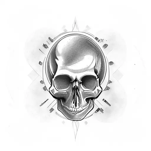 Skull Maths Space Sleeve