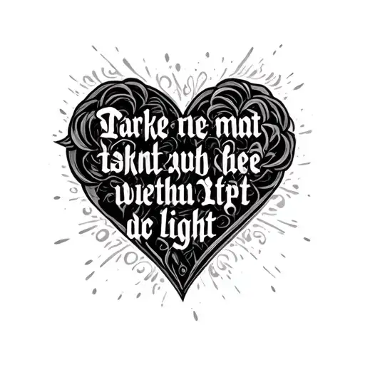 Darkness And Light Couples Tattoo Design Inspired Sayings