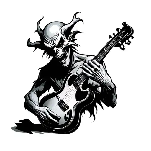 Evil Creature Playing Instrument