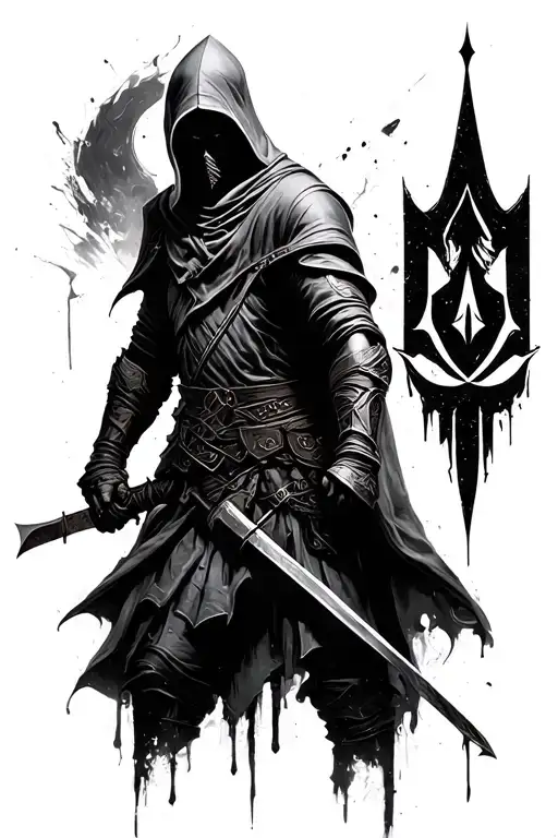 Original Black Assasin's Creed Unity Logo Add More Ideas To It