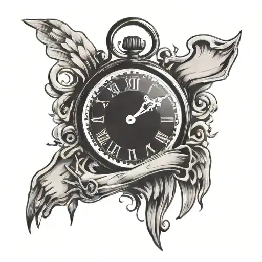 Clock Hands Holding A Heart