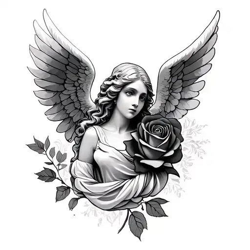 Angel And Rose Wrapped