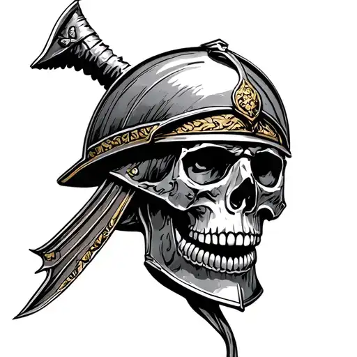 Skull Roman Soldier
