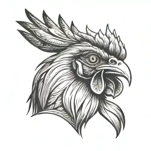 Rooster Smoking A Cigar