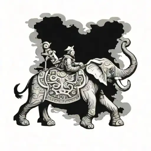 Tandem War Elephant
